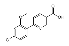 6-(4-chloro-2-methoxyphenyl)pyridine-3-carboxylic acid结构式