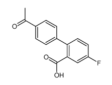 2-(4-acetylphenyl)-5-fluorobenzoic acid结构式
