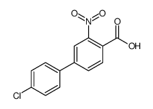 4-(4-chlorophenyl)-2-nitrobenzoic acid结构式