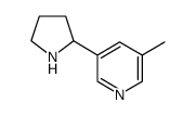 5-METHYL-3-(2-PYRROLIDINYL)PYRIDINE结构式