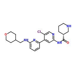(R)-N-(5'-chloro-6-((tetrahydro-2H-pyran-4-yl)methylamino)-2,4'-bipyridin-2'-yl)piperidine-3-carboxamide Structure