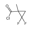 Cyclopropanecarbonyl chloride, 2,2-difluoro-1-methyl- (9CI) Structure