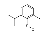 2-isopropyl-6-methylbenzenesulphenyl chloride Structure