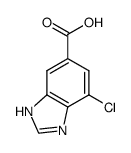 4-chloro-1H-benzimidazole-6-carboxylic acid结构式