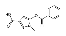 5-Benzoyloxy-1-methyl-1H-pyrazole-3-carboxylic acid structure