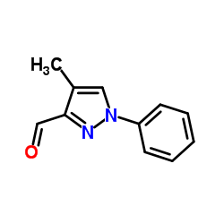 4-Methyl-1-phenyl-1H-pyrazole-3-carbaldehyde结构式