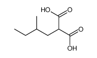 2-(2-methylbutyl) malonic acid Structure