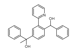 1-(4-(hydroxy(phenyl)methyl)-3-(pyridin-2-yl)phenyl)-1-phenylethanol Structure