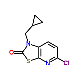 5-Chloro-1-(cyclopropylmethyl)[1,3]thiazolo[5,4-b]pyridin-2(1H)-one结构式