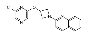 2-(3-((6-chloropyrazin-2-yl)oxy)azetidin-1-yl)quinoline Structure