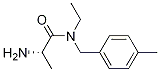 (S)-2-AMino-N-ethyl-N-(4-Methyl-benzyl)-propionaMide结构式