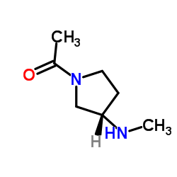 1-[(3S)-3-(Methylamino)-1-pyrrolidinyl]ethanone结构式