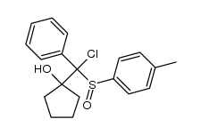 1-{chloro(phenyl)[(4-tolyl)sulfinyl]methyl}cyclopentanol Structure