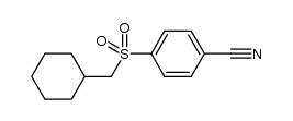 4-((cyclohexylmethyl)sulfonyl)benzonitrile结构式