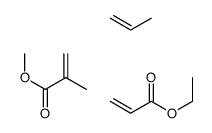 ethyl prop-2-enoate,methyl 2-methylprop-2-enoate,prop-1-ene Structure