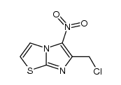 5-nitro-6-chloromethylimidazo[2,1-b]thiazole结构式