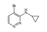 4-bromo-N-cyclopropylpyridazin-3-amine Structure
