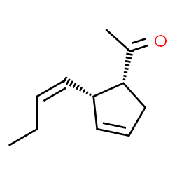 Ethanone, 1-[2-(1-butenyl)-3-cyclopenten-1-yl]-, [1R-[1alpha,2alpha(Z)]]- (9CI)结构式