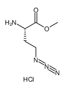 methyl (S)-2-amino-4-azidobutanoate hydrochloride Structure