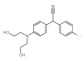 Acetonitrile,[p-[bis(2-hydroxyethyl)amino]phenyl](p-chlorophenyl)- (8CI)结构式