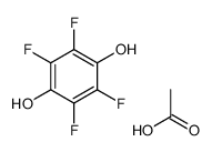 acetic acid,2,3,5,6-tetrafluorobenzene-1,4-diol结构式
