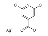2,6-dichloro-isonicotinic acid, silver (I)-compound结构式