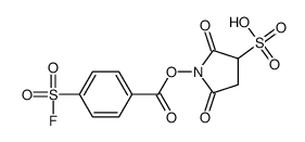 sulfo-N-succinimidyl-4-(fluorosulfonyl)benzoate structure