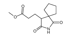 3-(1,3-Dioxo-2-aza-spiro[4.4]non-4-yl)-propionic acid methyl ester Structure