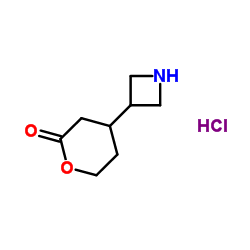 4-(Azetidin-3-yl)tetrahydro-2H-pyran-2-one hydrochloride picture