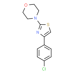 4-[4-(4-Chlorophenyl)-1,3-thiazol-2-yl]morpholine结构式