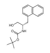 (2S)-2-((tert-butoxycarbonyl)amino)-3-(1-naphthyl)-1-propanol结构式