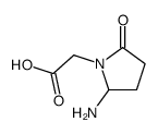 1-Pyrrolidineaceticacid,2-amino-5-oxo-(9CI) Structure