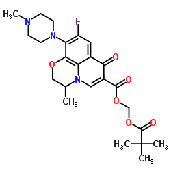 ofloxacin pivaloyloxymethyl ester Structure