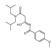 N,N-Diisobutyl-N'-[(4-methoxyphenyl)carbonothioyl]malonamide Structure