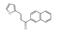 3-呋喃基-1-(2-萘基)-2-丙烯-1-酮结构式