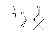 N-(tert-butoxycarbonyl)-4,4-dimethylazetidin-2-one Structure
