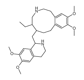 6-(6,7-dimethoxy-1,2,3,4-tetrahydro-isoquinolin-1-ylmethyl)-5-ethyl-10,11-dimethoxy-1,2,3,4,5,6,7,8-octahydro-benzo[d]azecine结构式