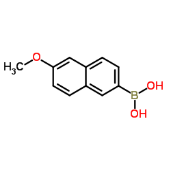 6-甲氧基-2-萘硼酸结构式