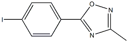 5-(4-iodophenyl)-3-methyl-1,2,4-Oxadiazole Structure