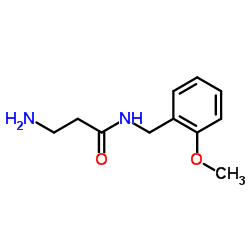 N-(2-Methoxybenzyl)-β-alaninamide结构式