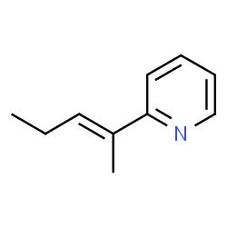 Pyridine, 2-(1-methyl-1-butenyl)- (9CI) Structure
