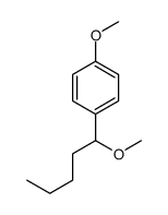 1-methoxy-4-(1-methoxypentyl)benzene Structure