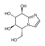 (5R,6R,7S,8S)-5-(hydroxymethyl)-5,6,7,8-tetrahydroimidazo[1,2-a]pyridine-6,7,8-triol结构式