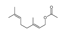 3,7-DiMethyl-2,6-octadienyl acetate structure