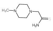 2-(4-甲基-1-哌嗪)-硫代乙酰胺结构式