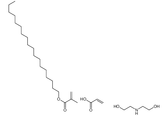 2-(2-hydroxyethylamino)ethanol,octadecyl 2-methylprop-2-enoate,prop-2-enoic acid Structure