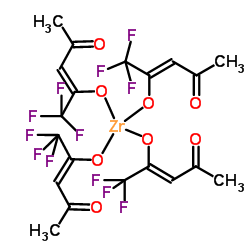 Zirconium,tetrakis(1,1,1-trifluoro-2,4-pentanedionato-kO2,kO4)- Structure