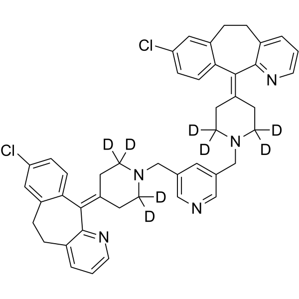 5’-[(Desloratadine)methyl] Rupatadine-d8结构式