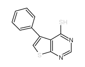 5-phenyl-thieno[2,3-d]pyrimidine-4-thiol Structure