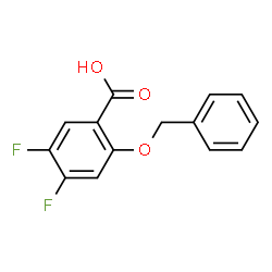 2-(Benzyloxy)-4,5-difluorobenzoic acid structure